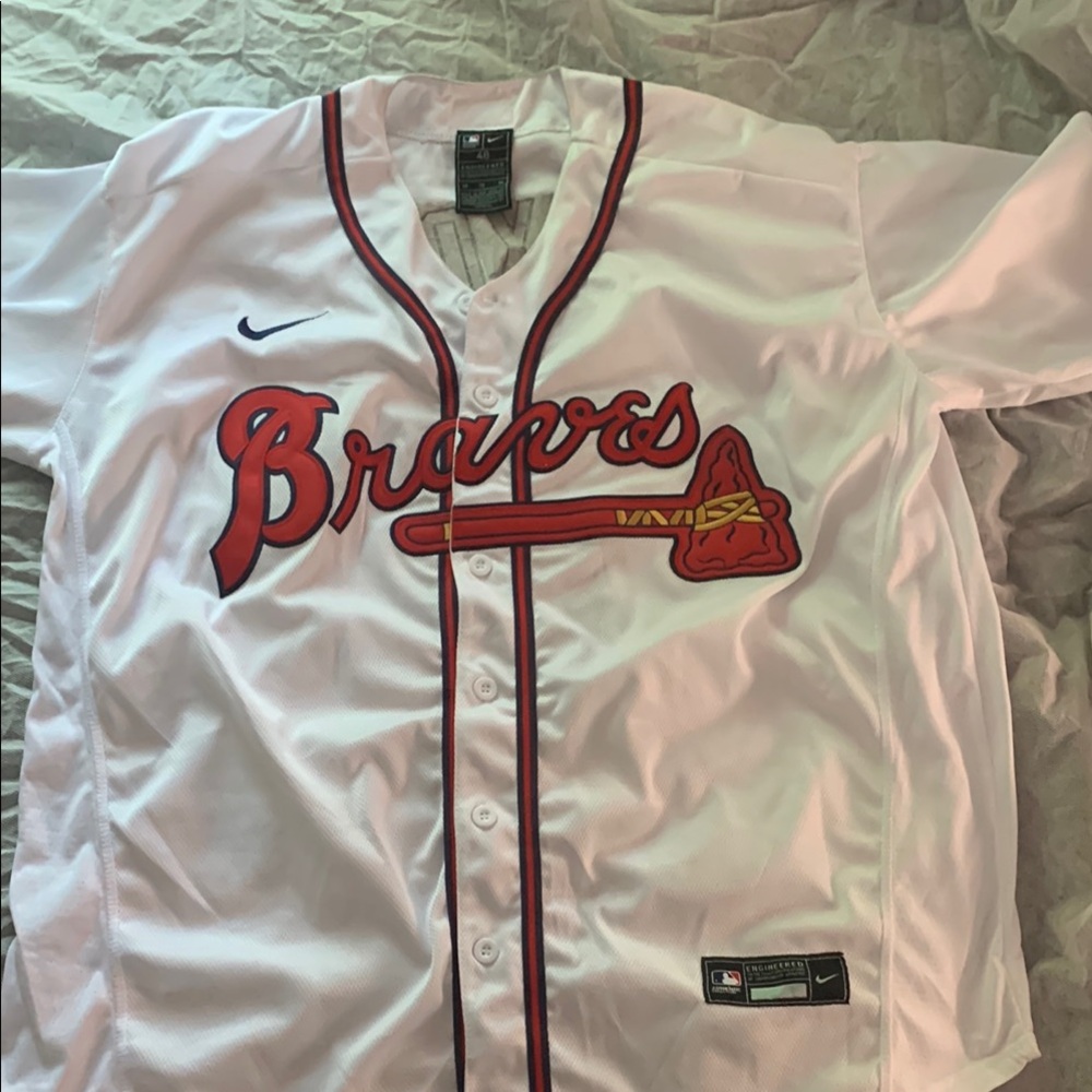 Nike Braves White Jersey